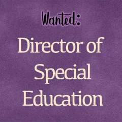 wanted: special ed director
