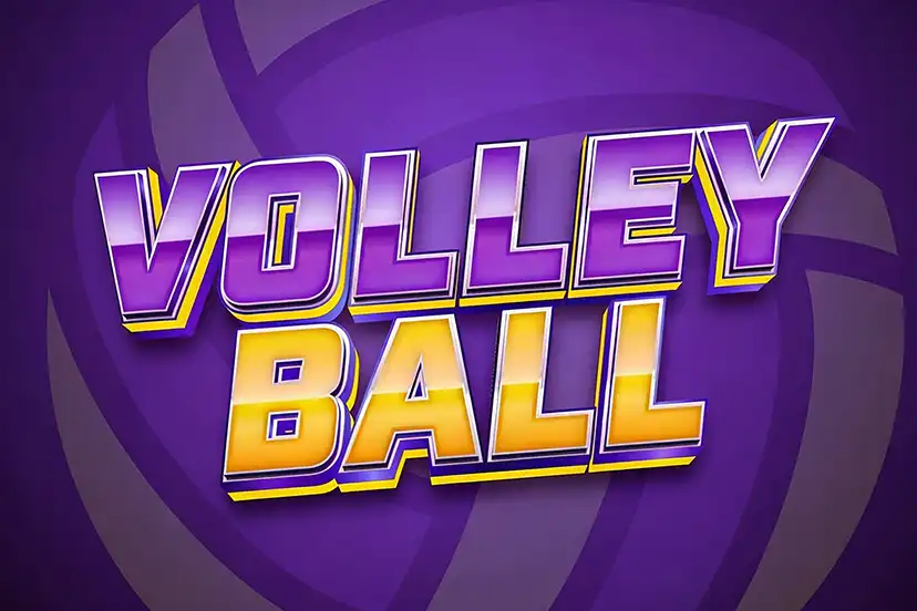 volleyball - text over a background volleyball