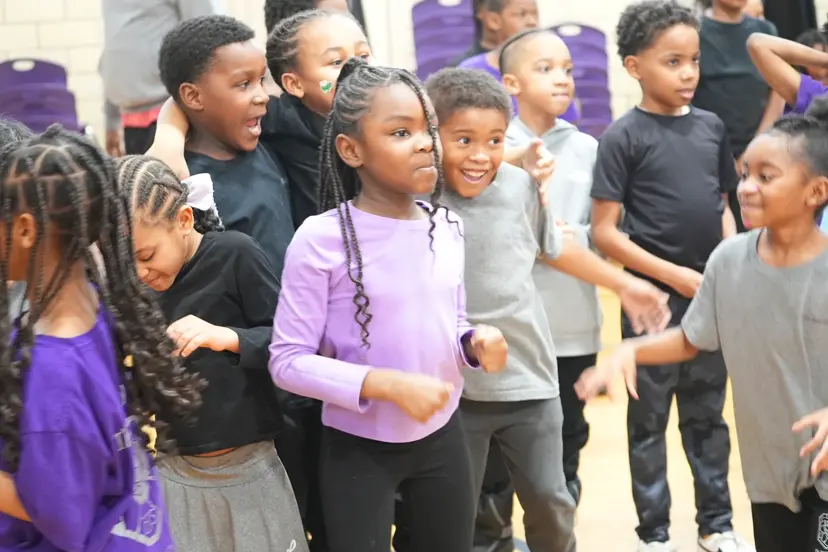large group of boys and girls